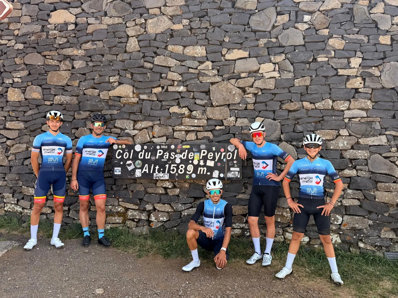 Le groupe au col du Pas de Peyrol, 1 589 m