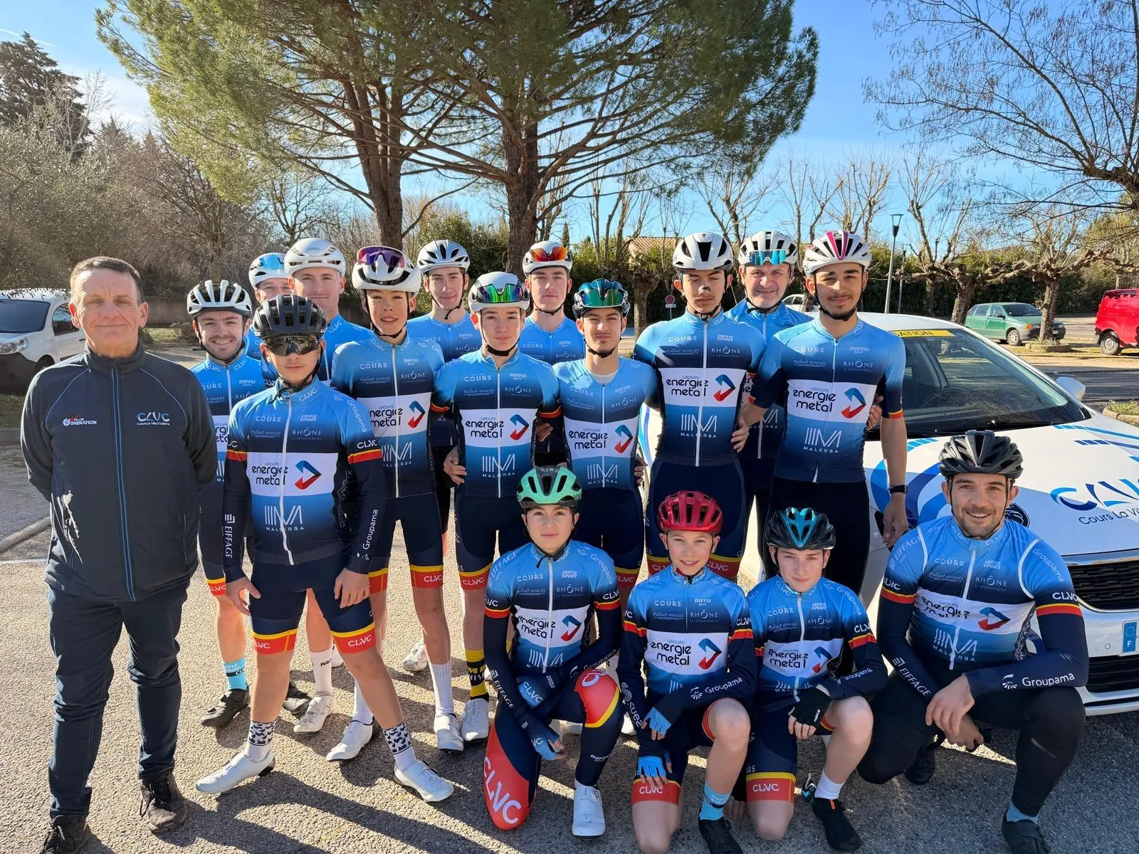 Le groupe au complet avant le départ d’une sortie